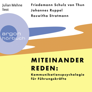 Hörbuchcover von Miteinander reden: Kommunikationspsychologie für Führungskräfte