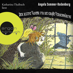 Hörbuchcover von Der kleine Vampir und die große Verschwörung von Angela Sommer-Bodenburg, wird gesprochen von Katharina Thalbach