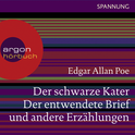 Hörbuchcover von Der schwarze Kater, Der entwendete Brief u.a. von Edgar Allan Poe, wird gesprochen von Burghart Klaußner
