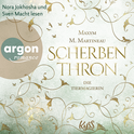 Hörbuchcover von Die Tiermagierin – Scherbenthron von Maxym M. Martineau, wird gesprochen von Sven Macht, Nora Jokhosha
