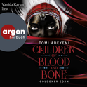 Hörbuchcover von Children of Blood and Bone: Goldener Zorn von Tomi Adeyemi, wird gesprochen von Vanida Karun