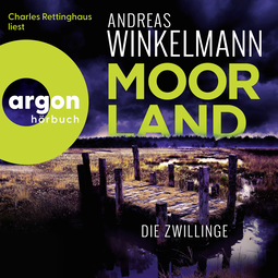 Hörbuchcover von Moorland. Die Zwillinge von Andreas Winkelmann, wird gesprochen von Charles Rettinghaus