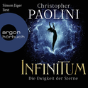 Hörbuchcover von INFINITUM – Die Ewigkeit der Sterne von Christopher Paolini, wird gesprochen von Simon Jäger