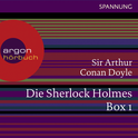 Hörbuchcover von Die Sherlock Holmes Box - grün: Skandal in Böhmen / Der blaue Karfunkel / Der Bund der Rothaarigen / Das leere Haus von Arthur Conan Doyle, wird gesprochen von Daniel Morgenroth