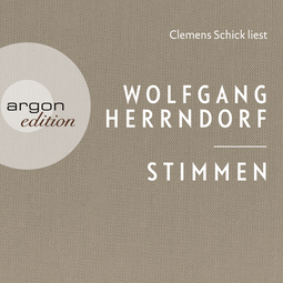 Hörbuchcover von Stimmen von Wolfgang Herrndorf, wird gesprochen von Clemens Schick