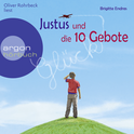 Hörbuchcover von Justus und die 10 Gebote von Brigitte Endres, wird gesprochen von Oliver Rohrbeck