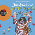 Hörbuchcover von Ratten-Burger von David Walliams, wird gesprochen von Katharina Thalbach