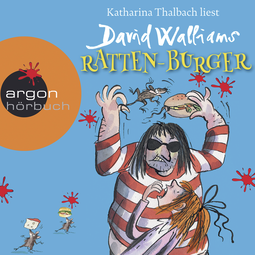 Hörbuchcover von Ratten-Burger von David Walliams, wird gesprochen von Katharina Thalbach