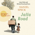 Hörbuchcover von Jaffa Road von Daniel Speck, wird gesprochen von Luise Helm, Michael Rotschopf