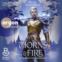 Hörbuchcover von Thorns and Fire: Die Aschen von Thezmarr 2 von Helen Scheuerer, wird gesprochen von Aileen Wrozyna, Fynn Engelkes