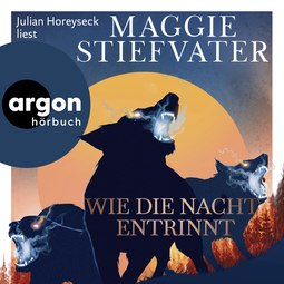 Hörbuchcover von Wie die Nacht entrinnt von Maggie Stiefvater, wird gesprochen von Julian Horeyseck