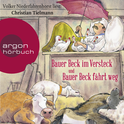 Hörbuchcover von Bauer Beck im Versteck und Bauer Beck fährt weg von Christian Tielmann, wird gesprochen von Volker Niederfahrenhorst