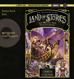 Hörbuchcover von Land of Stories: Das magische Land 5 – Die Macht der Geschichten von Chris Colfer, wird gesprochen von Rufus Beck