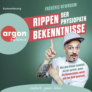 Hörbuchcover von Rippenbekenntnisse: Wie dein Körper heimlich mit dir spricht, wenn die Bandscheibe zwickt und das Knie quietscht