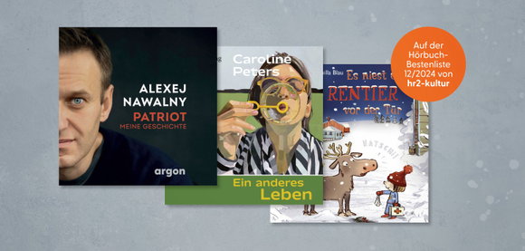 Drei argon-Titel auf der hr2-Hörbuchbestenliste im Dezember