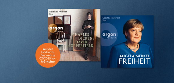 Zwei Titel von argon auf der hr2-Hörbuchbestenliste im Februar 2025