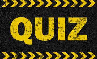 Grafik mit dem Text "Quiz"