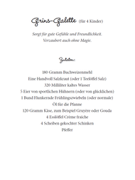 Kostenfreies Galette Rezept für Kinder von Claudia Schaumann