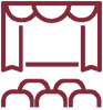 Icon eines Theatersaals