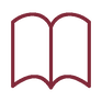 Icon eines aufgeschlagenen Buchs