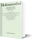 Buchcover Hugo von Hofmannsthal - Herausgebertätigkeit