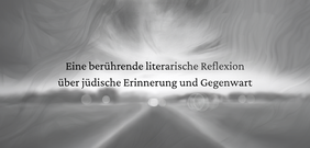 Schwarz-weiße digitale Kunst, die eine unscharfe Straße mit Bokeh-Lichtern darstellt, die in einen hellen Horizont führt, umgeben von wirbelnden, rauchartigen Mustern.