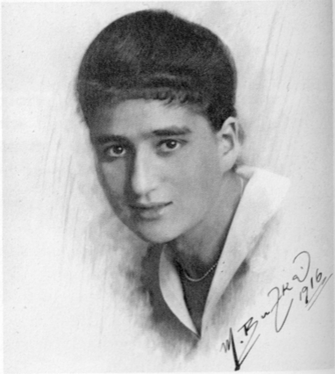Foto von Ottla Kafka, ca. 1916