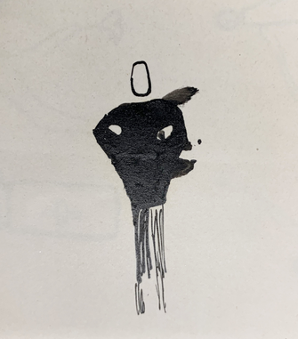 Zeichnung Kafka einzelne Figur frontal