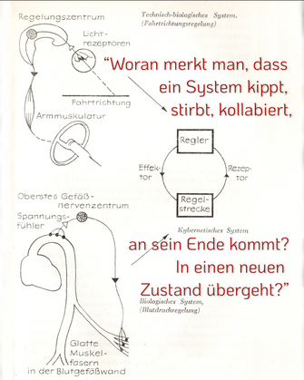 Abbildungkybernetischer Systeme mit einem Zitat von Peggy Mädler