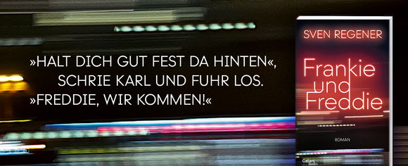 Das Banner zeigt den neuen Roman von Sven Regener, 