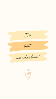 Du bist wunderbar