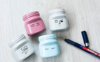 DIY Mini-Blumentöpfe bemalen