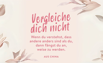Vergleiche dich nicht Text