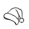 Vektorgrafik Weihnachtsmütze