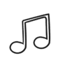 Vektorgrafik Icon Musiknote