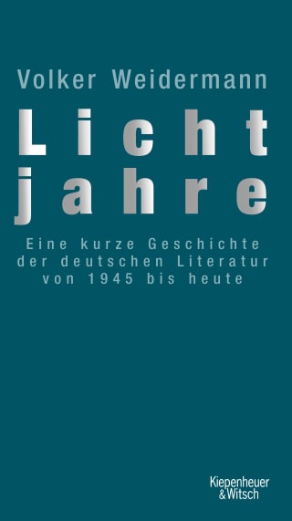 Volker Weidermann - Lichtjahre - Buch-Cover 2D