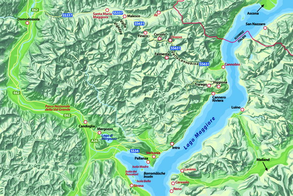 Die Karten zu »Intrigen am Lago Maggiore«