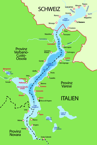 Die Karten zu »Intrigen am Lago Maggiore«