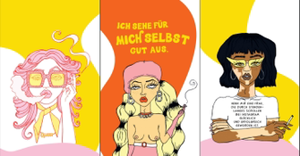 3 Illustrationen Florence Given Frauen schulden dir gar nichts