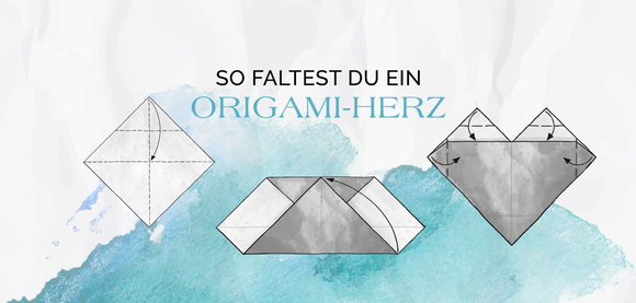 So faltest du ein Origami-Herz