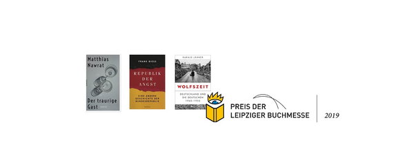 Matthias Nawrat, Frank Biess und Harald Jähner auf der Shortlist für den Preis der Leipziger Buchmesse