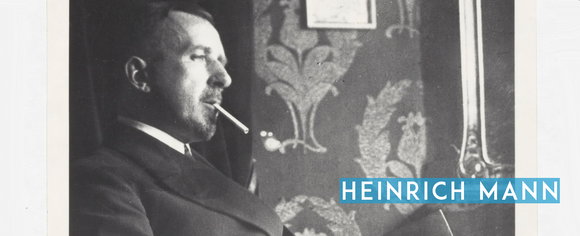 Heinrich Mann, Brustbild, Profil nach rechts.
