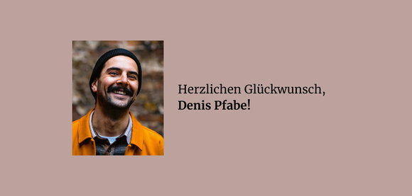 Denis Pfabe erhält den Deutschlandfunk-Preis in Klagenfurt