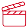 Icon einer Filmklappe