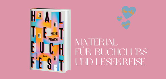 Banner Buchclub Material zu Mareike Fallwickl Haltet euch fest