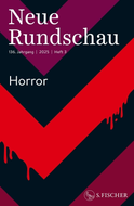 Buchcover von Neue Rundschau: Horror