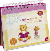 Produktbild von Postkartenkalender 2027: Om-Katze: In der Ruhe liegt die Kraft