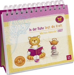 Produktbild von Postkartenkalender 2027: Om-Katze: In der Ruhe liegt die Kraft