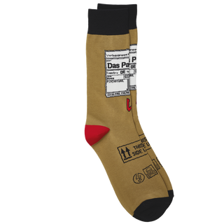Buchcover von Sebastian Fitzek-Socken "Das Paket" Größe 41 - 46
