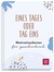 Produktbild von Eines Tages oder Tag eins - Motivationskarten für zwischendurch